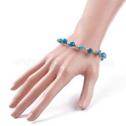 Ensemble de bracelets de perles tressées en pierres précieuses mélangées naturelles 8pcs 8 styles&nbsp;BJEW-JB07997