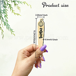15 etichetta per piante in legno in stile 15 pezzi&nbsp;WOOD-WH0501-007