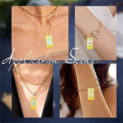 30pcs 6 styles de pendentifs en émail en alliage&nbsp;ENAM-CJ0005-73