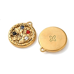 Pendentifs en strass en acier inoxydable 304&nbsp;RB-L002-06G