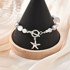 Armbänder aus ABS-Kunststoff mit Imitationsperlen&nbsp;BJEW-JB13802