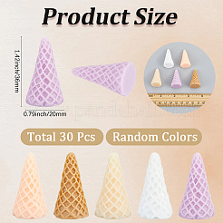 30 Stück Decoden-Cabochons aus Kunstharz.&nbsp;CRES-SC0003-32A