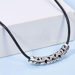 Stile tibetano perline tubo in lega&nbsp;PALLOY-PH0005-17