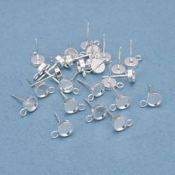 201 фурнитура для сережек-гвоздиков из нержавеющей стали&nbsp;STAS-H410-08S-C