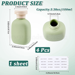 Пластиковые бутылки с откидной крышкой&nbsp;AJEW-WH20020-278A