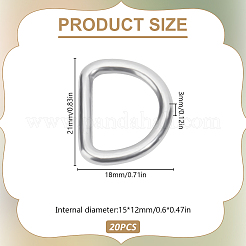 D-образные кольца из нержавеющей стали 304&nbsp;FIND-WH0072-02P-01