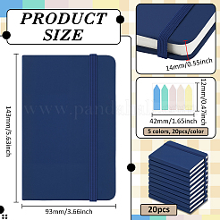 20 carnet en cuir PU&nbsp;AJEW-WA0001-36A