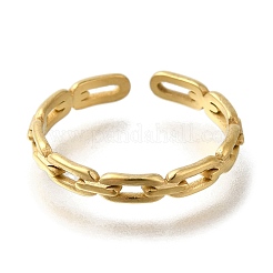 Ионное покрытие (ip) 304 нержавеющая сталь манжеты кольца для женщин&nbsp;RJEW-U017-31G