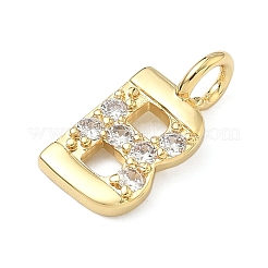 Messing micro pave klare zirkonia anhänger&nbsp;KK-I476-01G-B