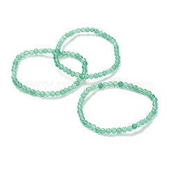 Bracelets naturels stretch aventurine perles vertes&nbsp;BJEW-D446-A-34