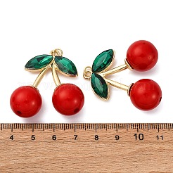 Латунь стекло кулоны&nbsp;KK-D390-24G