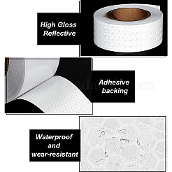 Reflektierende selbstklebende PVC-Sicherheitsbänder mit Wabenmuster für Autos&nbsp;DIY-WH0430-382