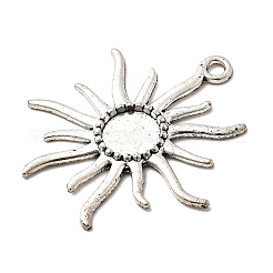 Тибетском стиле сеттинги сплав ВС подвеска кабошон&nbsp;LS-X-TIBEP-Q043-079-RS