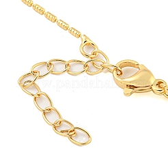Colliers à pendentif en zircone cubique transparent micro pavé en laiton&nbsp;LS-NJEW-M220-01C-G