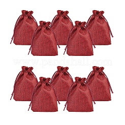 Juta imballaggio sacchetti borse coulisse&nbsp;ABAG-PH0001-14x10cm-06