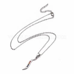 Colliers pendentifs en acier inoxydable style pride 201&nbsp;NJEW-F288-07P