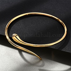 Латунь манжеты браслеты для женщин&nbsp;BJEW-F482-12G