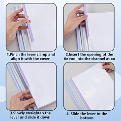 10шт. 5-х цветные пластиковые папки для документов&nbsp;AJEW-CP0008-81