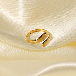 Semplici ed eleganti anelli a forma di serpente in acciaio inossidabile 304&nbsp;LS-IR8532