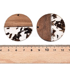 Pendentifs en résine époxy et bois de noyer&nbsp;RESI-T057-10D