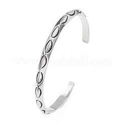 Ретро-браслеты-манжеты из хирургической нержавеющей стали 316&nbsp;BJEW-C142-09AS