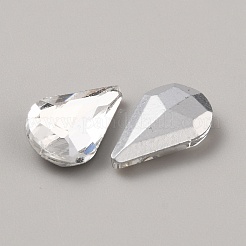 Стеклянные стразы кабошоны&nbsp;LS-GLAA-WH0045-06C