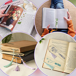 Наборы для самостоятельного изготовления пластиковых закладок со смешанным узором&nbsp;DIY-PH0030-21