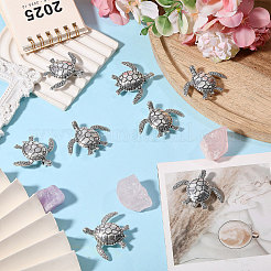 12 pièce de revers en alliage de tortue rose pour vêtements de sac à dos&nbsp;JEWB-CA0001-88AS