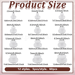 60 bouchon en silicone de 12 styles&nbsp;SIL-NB0001-57