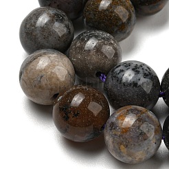 Натуральные дендритные нити из бисера яшмы&nbsp;G-R494-A23-04