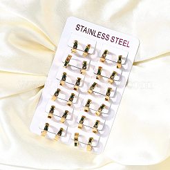 Серьги-кольца из нержавеющей стали 304&nbsp;EJEW-L302-02G-01