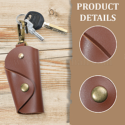 1 шт. винтажные сумки для ключей из искусственной кожи с застежками из сплава&nbsp;ABAG-GL0001-06B