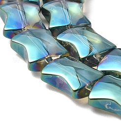 Стеклянные бусины с гальваническим покрытием &nbsp;EGLA-H103-FR02