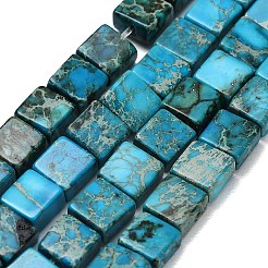 Fili di perline di diaspro imperiale naturale tinto&nbsp;G-F833-A01-01A