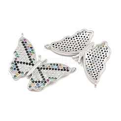 Pendentifs avec zircon cubiques à micro-pavés en laiton&nbsp;CU-CBA908F-05P-08