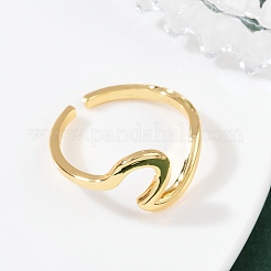 Латунные регулируемые манжеты для женщин&nbsp;RJEW-B132-03G