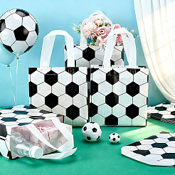 30 pz. Borsa in tessuto non tessuto con stampa di calcio e manico&nbsp;ABAG-PH0002-01B
