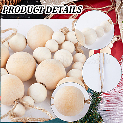 2 набор из 2 колец для салфеток из пеньковой веревки AJEW-GF0007-48