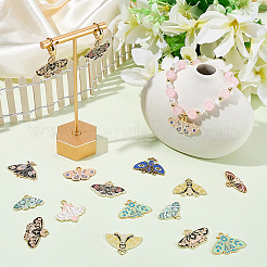 Colgantes de esmalte de aleación 24pcs 12 estilos&nbsp;ENAM-BM0001-46