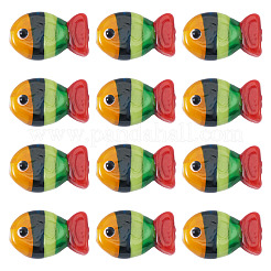 12шт ручной работы бусины лэмпворк&nbsp;LAMP-TA0001-74B