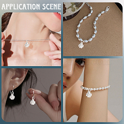 5 pz 925 ciondoli in argento sterling&nbsp;STER-BBC0009-44D