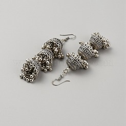 Glöckchen-Ohrhänger aus Legierung&nbsp;EJEW-WH0017-95AS