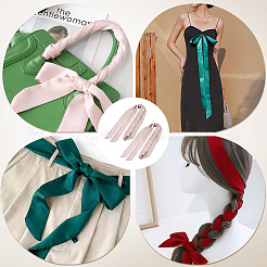 Длинный полиэстеровый шелковый шарф для женщин и девочек&nbsp;AJEW-WH20042-77B