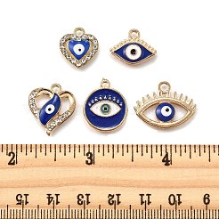 10шт 5 стиля подвески из сплава с эмалью&nbsp;ENAM-FP0002-43