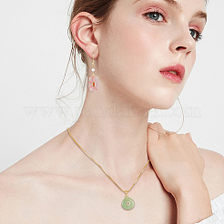 4 pièces 4 styles pendentifs en pierre mélangée naturelle et synthétique&nbsp;KK-HS0002-16A