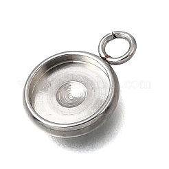 Cabochon pendenti in acciaio inossidabile 304&nbsp;STAS-F365-02C-P