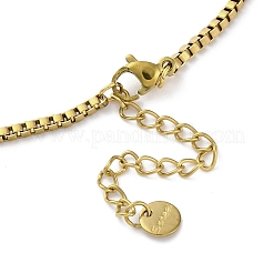 Ожерелья из нержавеющей стали 304 с тройным кулоном в виде цветка&nbsp;NJEW-K389-03GP