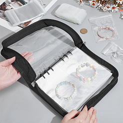 Прозрачная сумка-органайзер для хранения ювелирных изделий из ПВХ на молнии&nbsp;AJEW-WH0248-888
