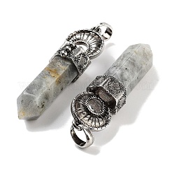 Большие остроконечные подвески из натурального лабрадорита&nbsp;G-Q163-02AS-07