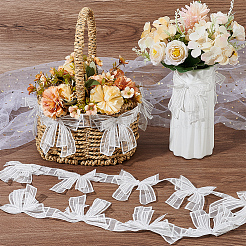 3 ярд полиэстеровой вышивки 3D бант кружева отделки&nbsp;OCOR-AR0001-80